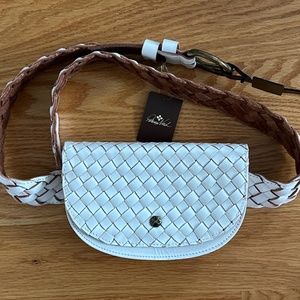 Patricia Nash NWT Woven Leather Ponticelli Belt Bag (L/XL)
